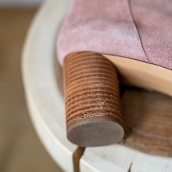 SANDRO Pink Suede Ankle Boots, worn a few times, still in great condition - Picture 2 of 5